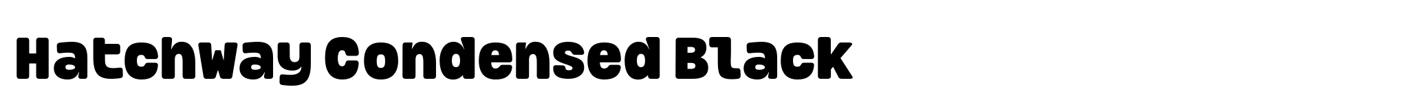 Hatchway Condensed Black image